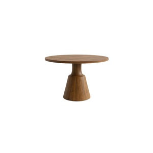 Ensemble de salle à manger rond en teck de qualité supérieure ARTERRA, table basse moderne avec chaises pour la maison et la villa - Product Image 3
