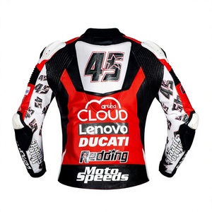 Chaqueta de Motociclismo Scott Redding WSBK, Personalizada Rucati, de Cuero de Canguro, con Certificación MotoCP CE, Chaqueta Profesional para Hombre - Product Image 2