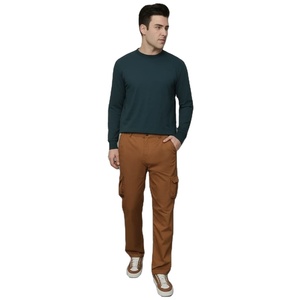 Stock de calidad premium Color sólido Cargo Chino pantalones de moda de diseño personalizado con estilo Casual cómodo Stock Cargo Chino Pantalones - Product Image 3
