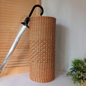 Soporte de Ratán Tejido a Mano con Diseño Redondo para Guardar Bastones o Varas, Puede Usarse para Sostener Plantas Artificiales de la India - Product Image 4