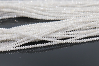 Perles facettées en diamant blanc AAA, forme rondelle, 1,8-2,2 mm, 16 pouces, pierre naturelle pour la fabrication de bijoux, prix de gros