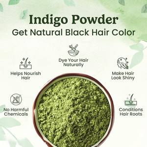 ผงใบอินดิโก้แท้ 100% สำหรับย้อมผมดำธรรมชาติและย้อมเครา ผงใบอินดิโก้สำหรับผู้ชายและผู้หญิงเพื่อการดูแลเส้นผม - Product Image 5