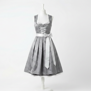 Nuevo Vestido Dirndl Alemán para el Oktoberfest, Bordado, Liso, Hasta la Rodilla, Manga Media, Personalizado, Transpirable, Informal, para Mujer - Product Image 1