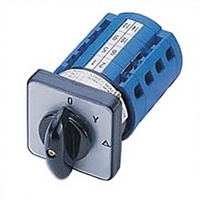 Interruptor Rotativo de Leva 25A, 60 Grados, 1 Polo 2NO, Metal y Plástico, 600V, IP54, Certificado CT//RU, para Electrodomésticos, Terminal de Tornillo