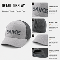 Gorra de Béisbol Bordada Personalizada para Pesca, Rendimiento y Estilo de Vida al Aire Libre, Fabricante Directo de Fábrica OEM ODM con Marca Privada