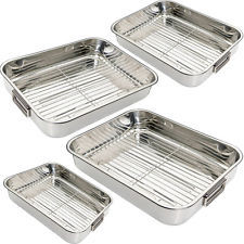 MIINOX Eco-Friendly Stainless Steel Classic Style Rectangular Korean 0.7mm Thick Roasting Pans Durable Metal CE/EU Certified - Product Image 3
