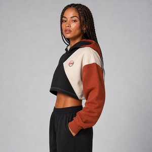 Top Quality <b>Women's</b> Cropped <b>Hoodie</b> Custom Logo <b>Soft</b> Cotton Fleece Warm Breathable Pullover Casual Wear <b>Women</b> Cropped <b>Hoodie</b> - Product Image 3