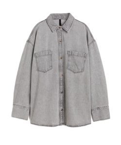 Camisa Vaquera de Talla Grande para Mujer, Manga Larga, Algodón Transpirable de Alta Calidad, Ropa Exterior Informal Personalizada para Mujer - Product Image 5