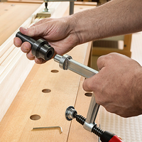 Pince transversale métrique durable pour table de soudage, outil de fixation pour établi avec 45° #   Acier pour applications de travail des métaux intensives
