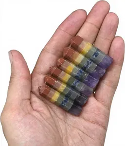 Cristal de Arcoíris Natural Pulido con Punta Única Terminada, 7 Chakras, Gemas de Cristal al por Mayor para Artesanía - Product Image 4