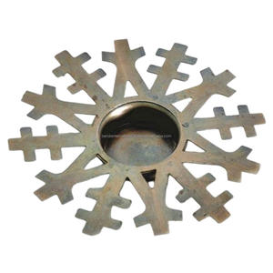 Bougeoir votif en fer avec finition argentée pour l'éclairage de la décoration de la maison et d'autres bocaux de bougeoirs - Product Image 1