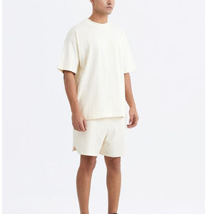Conjuntos de pantalones cortos para hombre, conjuntos de camisa y pantalones cortos de verano para hombre, conjunto de camiseta de manga corta y pantalones cortos de playa, conjunto de camiseta para hombre, algodón transpirable - Product Image 5