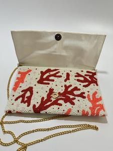 Bolso de Mano de Lujo con Cuentas Rojas Hecho a Mano para Mujer, con Perlas, Bolso de Fiesta de Diseñador de Moda - Product Image 5