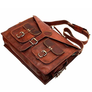 New Handmade Vintage Handmade Leather <b>Messenger</b> <b>Bag</b> Laptop Briefcase Office Satchel Travel Shoulder <b>for</b> <b>Men</b> and Women LPG-0079 - Product Image 3