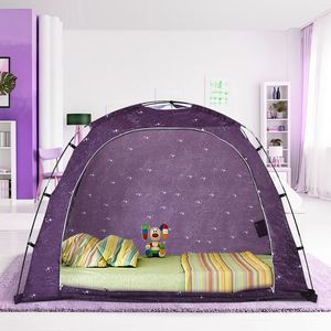 Tenda da letto per giochi al coperto con borsa per il trasporto, tenda giocattolo per la privacy sul letto - Product Image 3