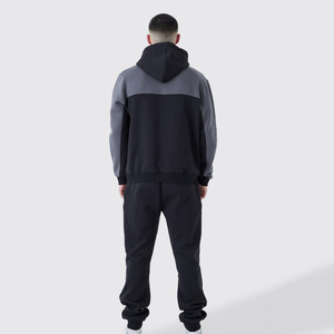 Survêtements de jogging respirants en coton 100% avec logo personnalisé, vêtements de sport décontractés pour hommes, vêtements d'entraînement avec fermeture éclair, ensemble deux pièces pour l'hiver - Product Image 2