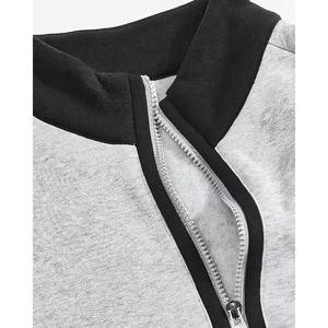 Sweat-shirt à capuche pour homme, col demi-zippé, couleur unie, coupe ample, avec poche et couleur unie - Product Image 5