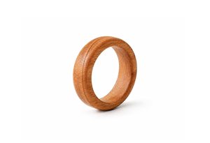 Anillo de Madera Pulida Hecho a Mano Estilo Rústico, Banda de Dedo de Madera Natural, Estilo Bohemio, Ligero, Unisex, Decoración de Pared para el Hogar, Boda - Product Image 5