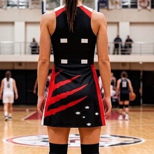 Vestido de Netball Personalizado por Sublimación, Transpirable, de Verano, de Secado Rápido, 100% Poliéster, Uniforme de Equipo, Vestido Deportivo para Mujer - Product Image 4