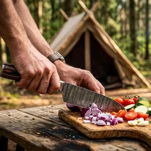 High End Damascus Steel <b>Kitchen</b> <b>Knife</b> Set Modern Pure Style Professional Cooking <b>Knives</b> Durable Blade <b>Kitchen</b> Tool Collection - Product Image 3