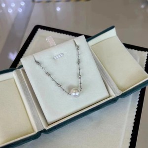 High Quality 9-10mm Freshwater <b>Edison</b> Pearl Necklace Extremely Strong <b>Light</b> Round Fairy Link Roadway Pendant - Product Image 1