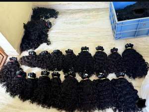 Los más vendidos 2025 Natural rizado crudo sin procesar sin enredos cutículas alineadas Color Natural Temple Hair Paquetes de cabello de un solo donante - Product Image 3