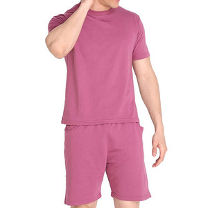 Nuevo Conjunto de Pantalones Cortos Casuales para Hombre, Transpirables, Ligeros y de Alta Calidad, Camiseta de Manga Corta, Color Sólido, Conjunto de Dos Piezas, Cómodo para Invierno - Product Image 1