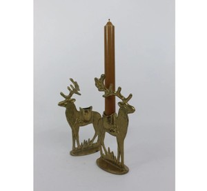 Portavelas Decorativo con Forma de Reno – Candelabro Metálico con Diseño de Ciervo para Navidad, Decoración Festiva y Centro de Mesa - Product Image 3
