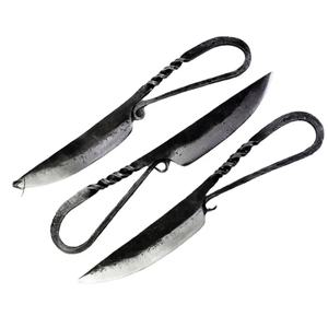 High Quality Hand Forged High Carbon Steel Antique Style Medieval Knife Full Tang Medieval Utility Knife With Leather Cover - Product Image 2