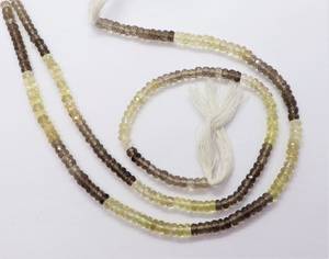 ลูกปัดควอตซ์รมควันและเลมอนธรรมชาติทรงเหลี่ยมขนาด 5 มม. ลูกปัดควอตซ์รมควัน 5 มม. ลูกปัดควอตซ์เลมอน 13 นิ้ว สำหรับทำเครื่องประดับ - Product Image 2