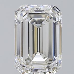 Diamant émeraude VVS2 de 5,08 carats certifié IGI, cultivé en laboratoire, neuf, non monté - Product Image 1