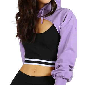 Sudadera Corta Ligera para Mujer, Transpirable, Personalizada, con Logotipo Frontal, Estilo Urbano - Product Image 2