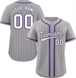 Camiseta de Béisbol para Hombre, Diseño 2026, Precio Económico, Color Sólido, Talla Personalizada, Sublimación - Product Image 1