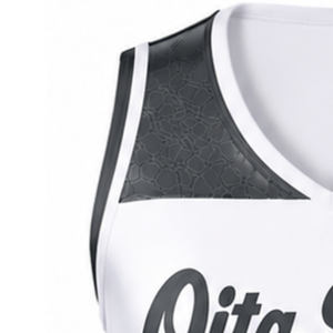Maillot de cheerleading sans manches blanc sublimé, tenue de sport athlétique pour équipe, entraînement et compétition, uniforme de performance - Product Image 4