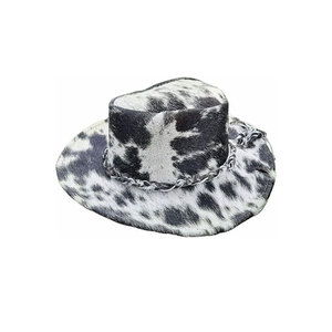 Leather Cowboy <b>Hat</b> Fashion <b>Western</b> <b>Hat</b> Premium Leather Material Comfortable Breathable Fit Daily Wear - Product Image 1