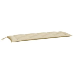 Cojín Beige para Banco de Jardín de 59.1"x19.7"x2.8", Cojines para Exteriores Hechos de Tela Oxford - Product Image 2
