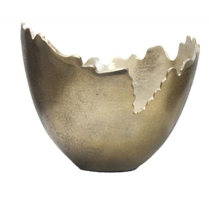 Bol en métal martelé doré fait main de haute qualité, design moderne, écologique, pour la décoration de table et le service des aliments et desserts – Grande Vente - Product Image 1