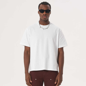 T-shirt court personnalisé de haute qualité en polyester/coton, avec logo personnalisé, décontracté, écologique, respirant, anti-plis, séchage rapide - Product Image 1