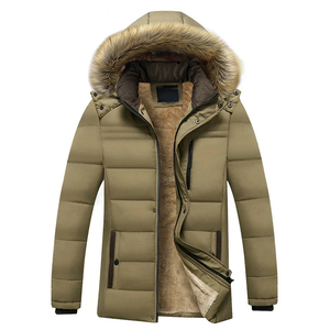 New Fashion Custom Logo Plus Size <b>Men's</b> <b>Long</b> Waterproof Breathable Canvas Hooded Parka Windbreaker <b>Jacket</b> Spring Winter - Product Image 4