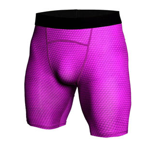 Men's Casual Fitness Base <b>Layer</b> Compression Shorts Front Logo Quick Dry Sports Tight Stretch Solid High Quality - Product Image 5