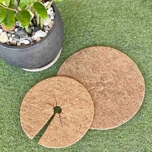 <b>Cheap</b> cost coco fiber plant cover <b>ring</b> natural weedmat coir mulch mat preventing weed germination - Product Image 4
