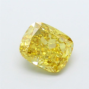 Diamante Radiante de Corte Cojín, Amarillo Intenso, Cultivado en Laboratorio, Certificado CVD, Gema Suelta para Joyería Fina Elegante, Brillo de Lujo - Product Image 4