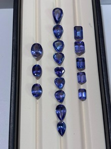 Piedra Preciosa Suelta de Tanzanita Natural, Tamaños Mixtos de 2-3 Quilates, Azul Púrpura, Piedra Semipreciosa para Joyería - Product Image 3