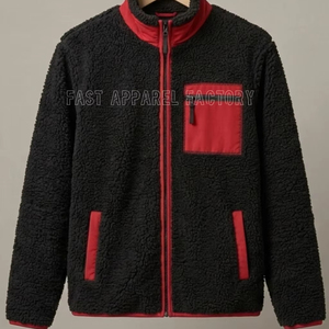 Best Arrival OEM Service Shearling <b>Zip</b> <b>Up</b> <b>Jacket</b> for Men and Women Quick Dry Breathable Down <b>Jacket</b> Comfortable Low MOQ <b>Jacket</b> - Product Image 1