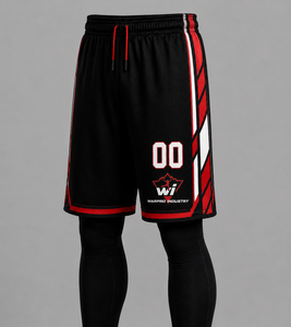 Conjunto de Uniforme de Baloncesto Personalizado Warpro Inferno Elite, Camiseta y Pantalones Cortos - Product Image 4