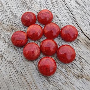 Cabujón de Unakita Roja Natural, Redonda, Grado AAA, Piedra Preciosa Certificada por Terceros para Joyería, Disponible en Todos los Tamaños - Product Image 3