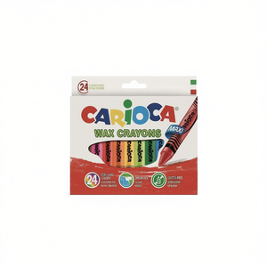 Carioca Wax Crayons 24 Colors Maxi Jumbo Washable Kids Art Supplies - Product Image 2
