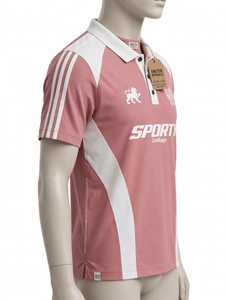 women's Color Block <b>Polo</b> <b>Shirt</b> Short Sleeve Contrast Collar Button Down Sporty Rose <b>Pink</b> Top - Product Image 3