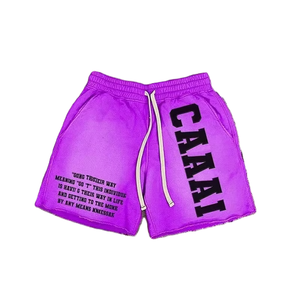 Pantalones Cortos de Felpa de Algodón Vintage Estilo Streetwear Personalizados con Lavado Ácido y Efecto Desgastado por el Sol, Estampados, para Niños Pequeños, Niños, Hombres y Mujeres - Product Image 4