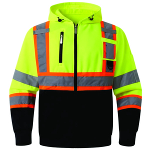Veste de travail haute visibilité, vêtements de sécurité réfléchissants pour les équipes de construction, les équipes routières et les travailleurs industriels - Product Image 6